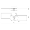 Lampowentylator sufitowy Tatjana 67243-30BF LED 38W CCT ściemnialny czarny