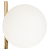 Nowoczesna lampa ścienna Rendez-vous MOD109WL-01BS biała mosiądz