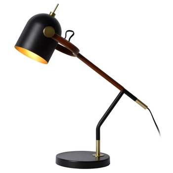 Biurkowa lampka WAYLON 05627/01/30 Lucide regulowana czarna brązowa
