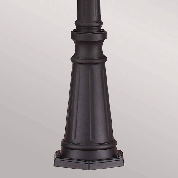 Zewnętrzna lampa stojąca FE-EB5-L-BLK słupek IP44 czarny