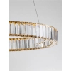 Wisząca lampa kryształowa Bauta okrągła LED 40W 3500K złota