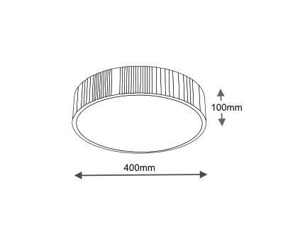 Plafon LAMPA sufitowa BUNGO 1155 Shilo okrągła OPRAWA metalowa czarna