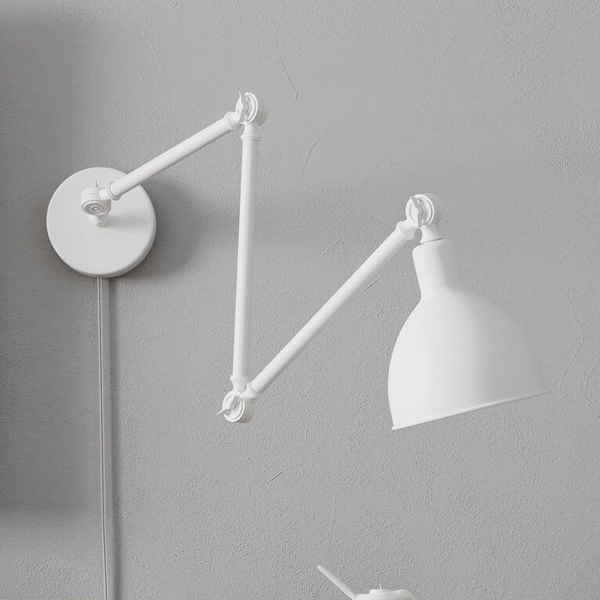 Biały kinkiet ruchomy Bazar 2827660-5007 By Rydens metalowy industrial