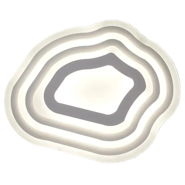 LAMPA sufitowa VEN P-666/5 dekoracyjna OPRAWA plafon LED 74W o nieregularnym kształcie biały