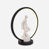 Młodzieżowa stołowa lampa PIŁKARZ EX04F237U-1 LED 4W czarny biały