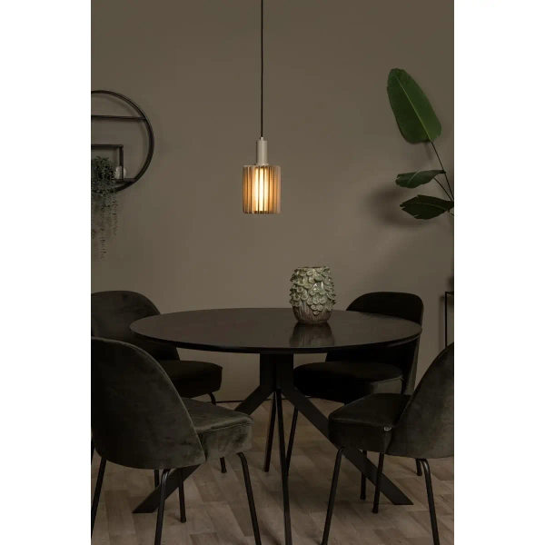 Lampa nad stół wisząca Lambres 45410/15/41 Lucide metalowa szara