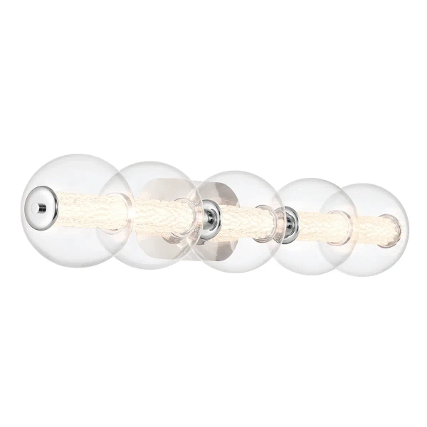 Przyścienna lampa kulista Atomo QN-ATOMO-5W-PC LED 25W 3000K IP44 srebrny