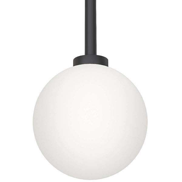 Szklana lampa do sypialni Ero I wisząca kula ball biała