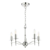 Zwisający żyrandol Marble MAR0538-EH Dar Lighting do salonu pałacowy srebrny
