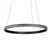 Lampa wisząca pierścieniowa do salonu AZALEA LED 30W 3000K AZ6772 metalowa ring czarna