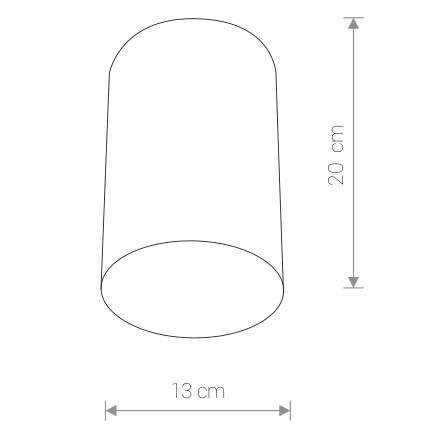 Sufitowa LAMPA metalowa POINT PLEXI L 6528 Nowodvorski downlight OPRAWA tuba biała
