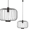 LAMPA wisząca ALLAN 6941 Nowodvorski metalowa OPRAWA industrialny zwis klatka czarna