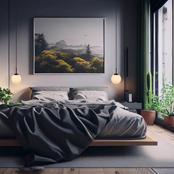 Wisząca lampa kula Dorado LP-002/1P BK do salonu czarny biały