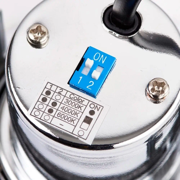 Okrągła lampa sufitowa SHIELD 108296 LED 5W 3000-6000K oczko nikiel