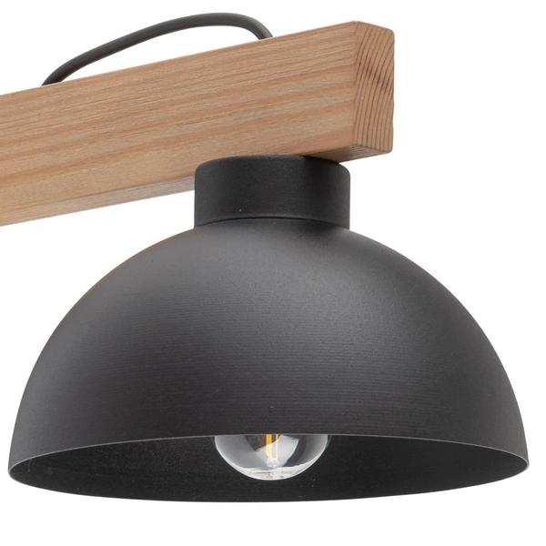 Rustykalny kinkiet z włącznikiem Oslo 4961 TK Lighting drewniany czarny