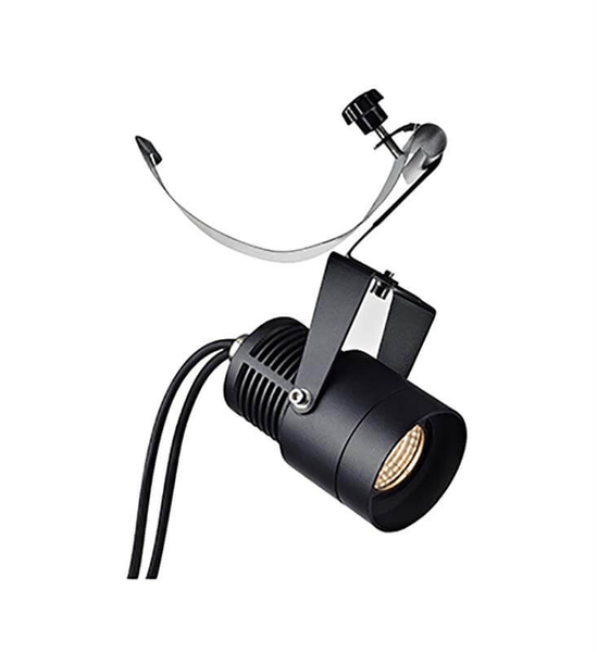 Reflektor czarny spot Garden do ogrodu LED 3W 3000K z regulacją
