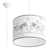 Lampa wisząca do pokoju dziecięcego CAT SL.1419 z abażurem kolorowa