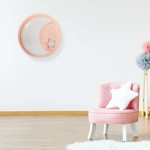 Dziecięcy plafon NOTE PINK ML6184 LED 40W 3000-6000K z pilotem różowy