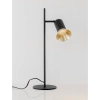 Biurkowa lampka stojąca MARENZO LE45610 z wtyczką czarna złota