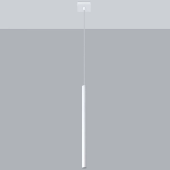 LAMPA wisząca STELLO SL.0465 metalowa OPRAWA zwis sopel tuba biała