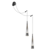 Podwójny kinkiet wiszący Sintesi P090WL-L24CH3K LED 24W regulowany chrom