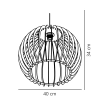 Jadalniana lampa wisząca drewniana Chino 84843014 beżowy