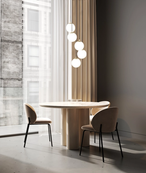 Kaskadowa lampa wisząca Piano 33659 Sigma kule balls białe czarne mosiądz