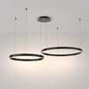 Lampa wisząca okrągła Rim MOD058PL-L74B4K LED 88W 4000K ringi czarne