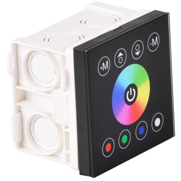 Dotykowy włącznik ze ściemniaczem do taśm LED 318619 RGBW czarny
