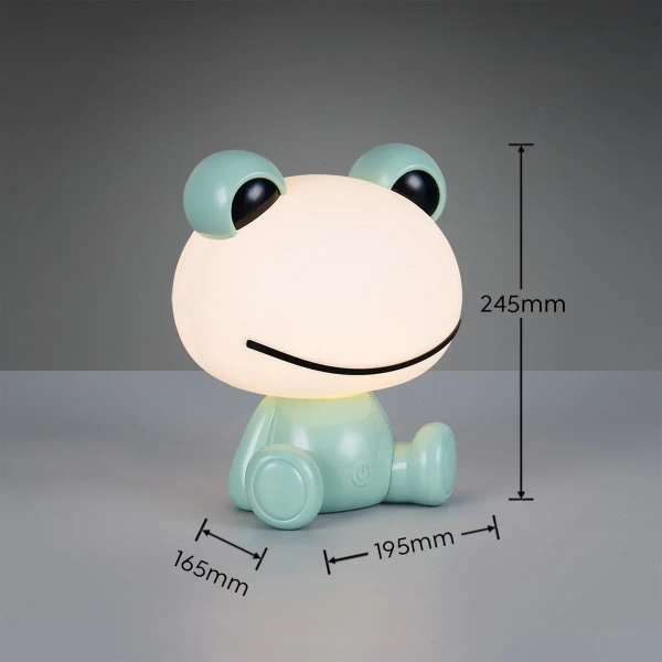 Lampka stołowa dla dzieci HOPPER R57971115 LED 0,3W 3000K żabka zielony