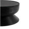 Drewniany stolik kawowy LAPIS MM001501100404 czarny do salonu 75cm