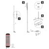 Stojąca lampa podłogowa Level R45721102 RL Light LED 10W RGB czarna
