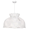 Lampa wisząca z abażurem Rossini 31-39408 Candellux koronkowa biała