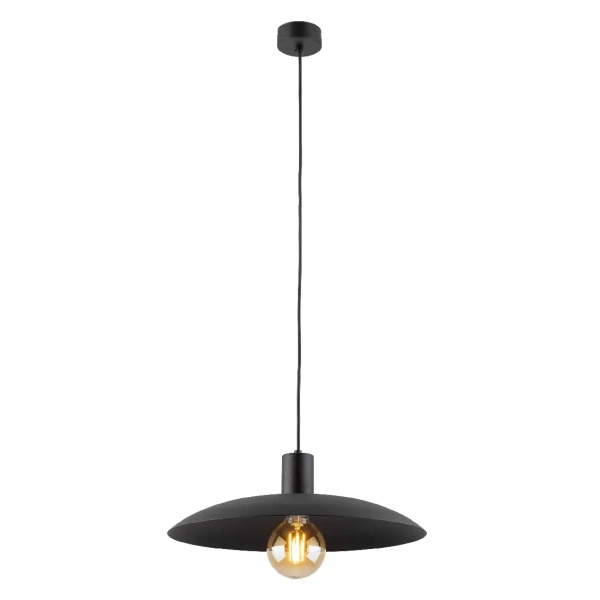 Wisząca lampa na kablu Astra 10712 owalny abażur nad stół czarny