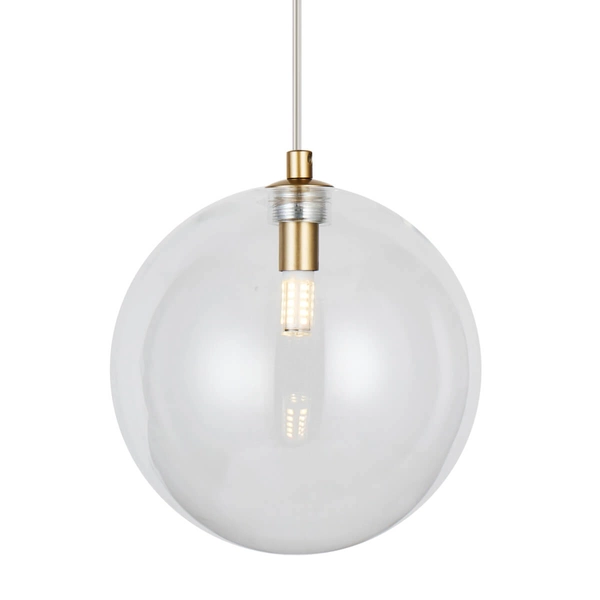 Wisząca lampa szklana kula BUBBLES AZ5954+AZ5958 Azzardo przezroczysty złoty