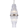 Kryształowa LAMPA wisząca REYKJAVIK P02080CP Cosmolight glamour zwis do jadalni szampański