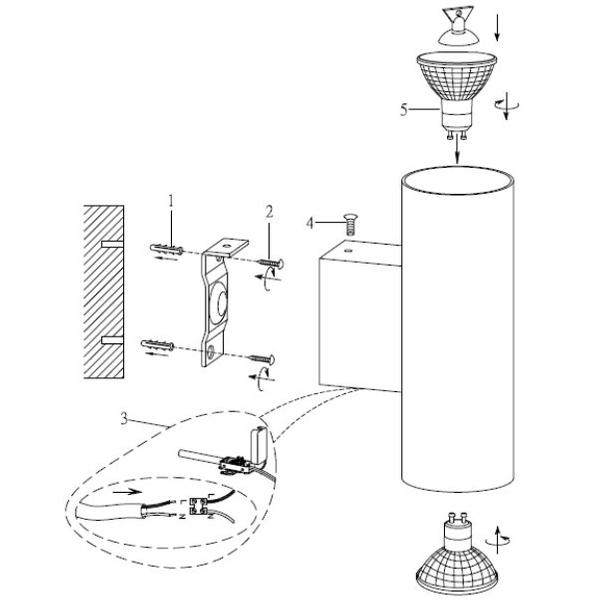 Kinkiet LAMPA ścienna CLEO 206400279 Trio loftowa OPRAWA metalowa tuba złota