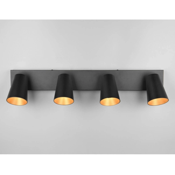 Regulowana lampa sufitowa Sharp 817100432 tuba punktowa do salonu czarna