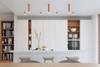 Ruchoma lampa salonowa SL.1030 drewniane reflektorki