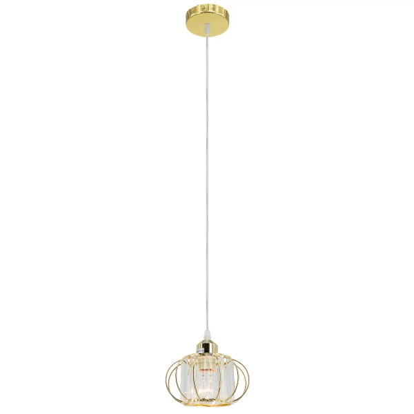 Podwójna zwisająca lampa Arci 8221/1 TR szklane kule złoty