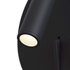 Regulowana LAMPA kinkiet IOS 176 C176-WL-01-6W-B Maytoni ścienna OPRAWA metalowa LED 6W 3000K tuba czarna