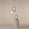 Wisząca modernistyczna lampa Opus MOD380PL-01GR nad stół do jadalni szara