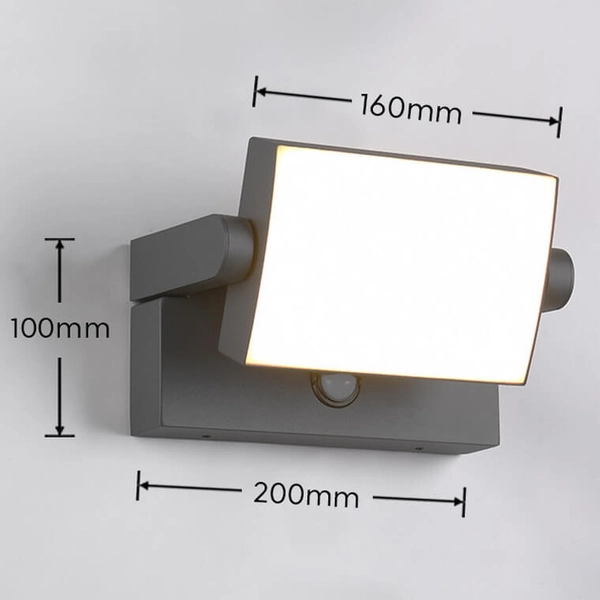Elewacyjna lampa ścienna Kansas 246869142 IP54 LED 10W 3000K antracyt
