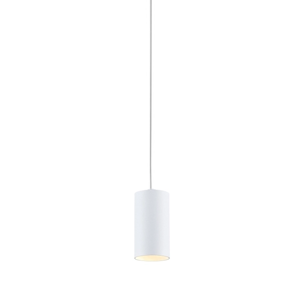 Sypialniana lampa wisząca Stala 501001002 Elkim loft tuba biała