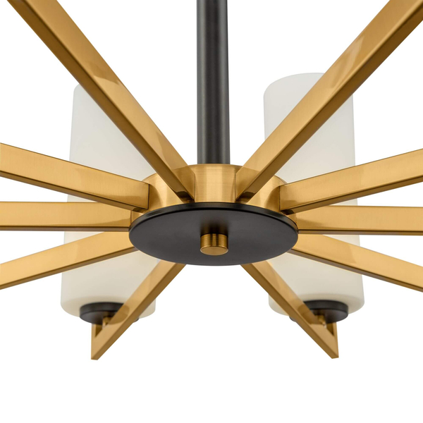 Zwisowa lampa Fortano MOD089PL-10BS szklana mosiądz