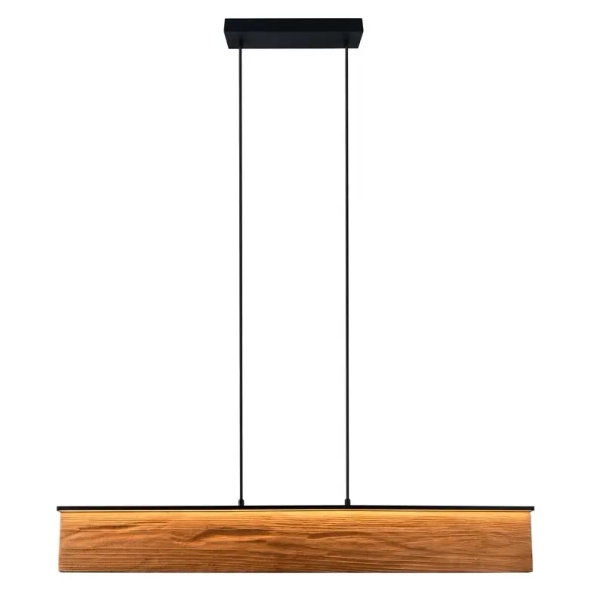 Drewniana wisząca lampa Kalea 355510130 LED 39W 3000K podłużny brązowy