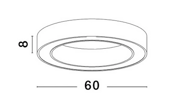 Nowoczesna lampa sufitowa Claro LED 50W ściemnialna biała