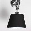 Czarna lampa ścienna Zyta AZ1844+AZ2600 Azzardo z regulacją do przedpokoju