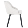 Materiałowe krzesło Twiggy S4563 WHITE BOUCLE Richmond Interiors biały czarny