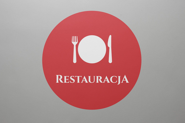 Szkiełko do projektora rzutnika logo LOGG1-RESTAURACJA znak reklamowy